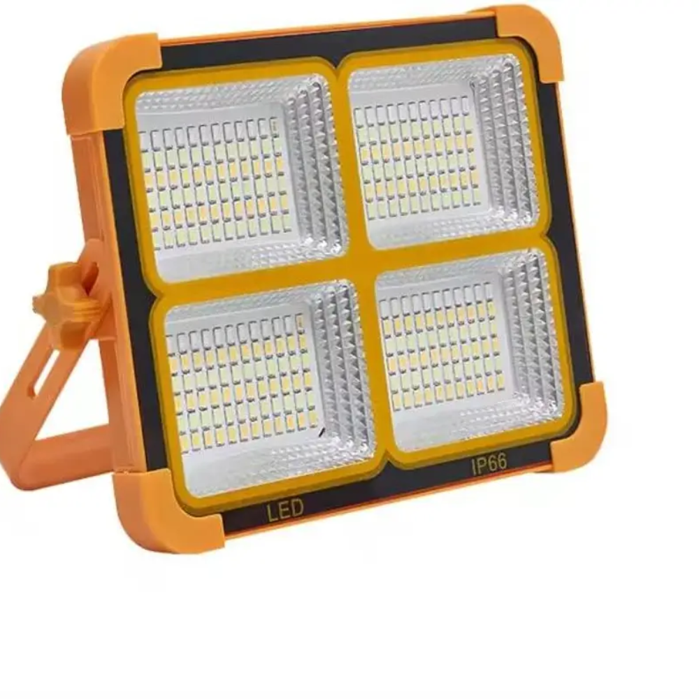 Solar & USB Rechargeable LED Flood Light Waterproof Lamp Solar Light Set
